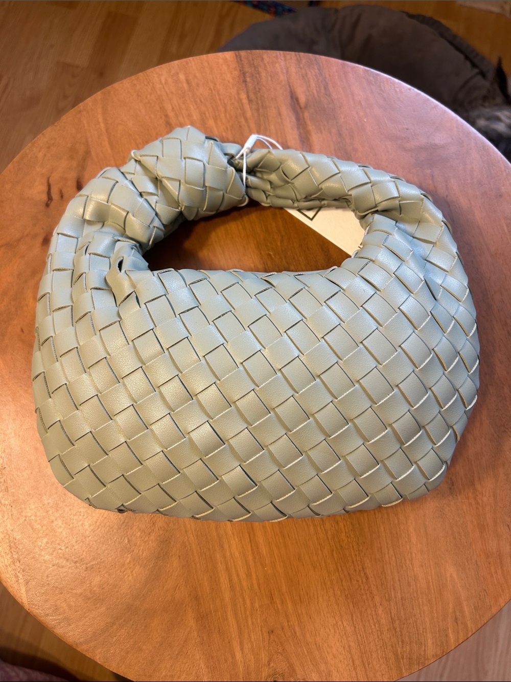 Urban Expressions Woven Knot Handle Women’s Bag - Sage Green